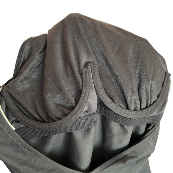 Magicsuit Amelia one piece swimsuit Size 8 black high neck bow keyhole swim - Picture 4 of 5